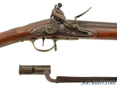 Rev War Dated 1779 East India Company Officer’s Fusil by Nock with Matching Spring Catch Bayonet - Image 1 of 15