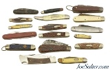 Group of 17 Vintage Pocket Knives All The Top Brands 17ct Remington +