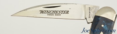 Winchester Crushed Blue Velvet Whittler Knife W 15 30097BCV USA - Image 4 of 6