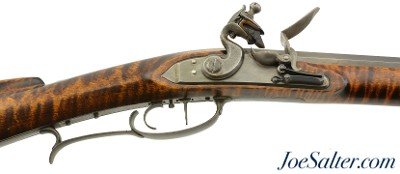Custom New Hampshire Made 45 Caliber Flintlock Long Rifle With Set Trigger - Image 1 of 15