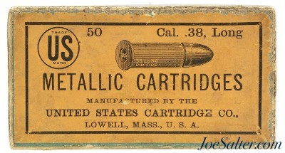Circa 1890's US Cartridge Co. 38 Long Rim Fire Black Powder Ammo - Image 1 of 7