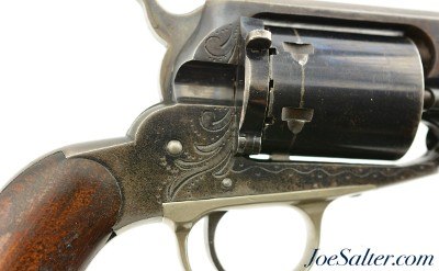 Engraved Remington New Model 1858 38 Caliber Conversion Revolver 7 ½ Inch - Image 4 of 15