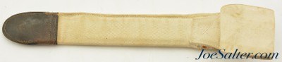 WWII M1905 M1 Garand 10" Bayonet with Scabbard and White Canvas Sheath 1943 - Image 9 of 9