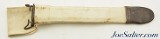 WWII M1905 M1 Garand 10" Bayonet with Scabbard and White Canvas Sheath 1943 - Image 8 of 9