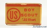 Very Rare Sealed! US Cart. Co. Boy Scout 22 Short Ammo Lowell, Mass Circa 1910-15 - Image 5 of 6