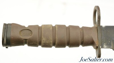 USMC Carried Ontario COMBAT OKC 3S Bayonet Knife with Scabbard - Image 3 of 10