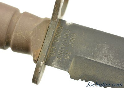 USMC Carried Ontario COMBAT OKC 3S Bayonet Knife with Scabbard - Image 4 of 10