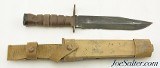 USMC Carried Ontario COMBAT OKC 3S Bayonet Knife with Scabbard - Image 2 of 10