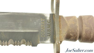 USMC Carried Ontario COMBAT OKC 3S Bayonet Knife with Scabbard - Image 7 of 10