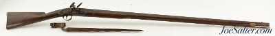 Original New England Militia Musket Reconverted to Flintlock w/ Bayonet - Image 2 of 15