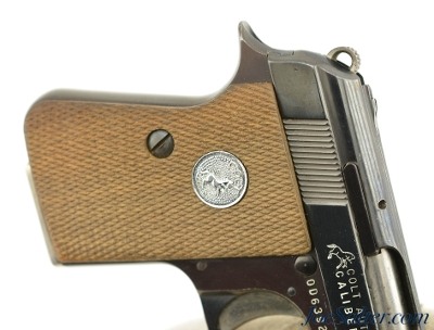 Colt Junior Pistol 25 ACP & Leather Pocket Holster C&R - Image 2 of 10