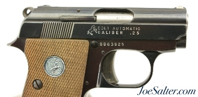 Colt Junior Pistol 25 ACP & Leather Pocket Holster C&R - Image 3 of 10