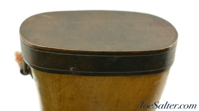 Antique Horn Powder Flask Flip up Measure Bee Makers Mark - Image 6 of 7