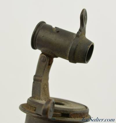 Antique Horn Powder Flask Flip up Measure Bee Makers Mark - Image 5 of 7