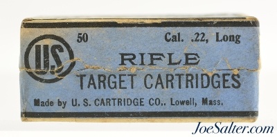 US Cartridge Co. 22 Long Lowell, Mass Full Box - Image 2 of 7