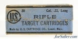 US Cartridge Co. 22 Long Lowell, Mass Full Box - Image 2 of 7