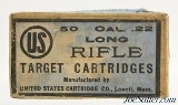 US Cartridge Co. 22 Long Lowell, Mass Full Box - Image 1 of 7