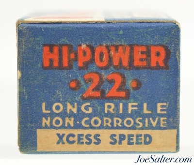 Federal Hi-Power 22 LR Ammo Full Box 1941 "Bullseye" Issues - Image 5 of 7