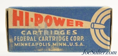 Federal Hi-Power 22 LR Ammo Full Box 1941 "Bullseye" Issues - Image 2 of 7