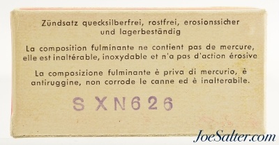 Swiss 22 Short Ammo Eidgenossen Munitionsfabrik Thun Full Box - Image 3 of 4