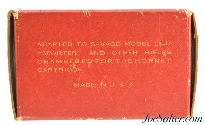 Savage Indian Head Logo Box 22 Hornet Full 45 Grain Soft Point - Image 2 of 7