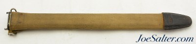 WWI US Springfield Model of 1905 Bayonet and Woven Duck Scabbard Named - Image 9 of 11