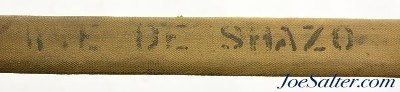 WWI US Springfield Model of 1905 Bayonet and Woven Duck Scabbard Named - Image 11 of 11