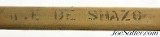 WWI US Springfield Model of 1905 Bayonet and Woven Duck Scabbard Named - Image 11 of 11