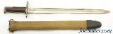 WWI US Springfield Model of 1905 Bayonet and Woven Duck Scabbard Named - Image 2 of 11