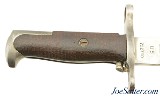 WWI US Springfield Model of 1905 Bayonet and Woven Duck Scabbard Named - Image 3 of 11
