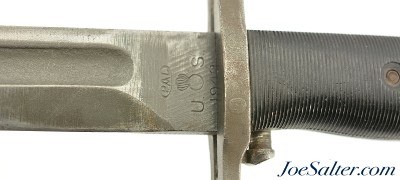US M1 Garand 10" W.C.-MOD Bayonet with Scabbard 1942 - Image 9 of 11