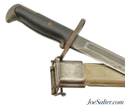 US M1 Garand 10" W.C.-MOD Bayonet with Scabbard 1942 - Image 1 of 11