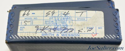 Excellent Boxed Stainless Smith & Wesson Model 66 Combat Magnum 1976 - Image 15 of 15
