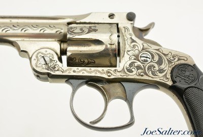 Antique Factory Engraved S&W .38 DA 3rd Model Revolver with Letter - Image 8 of 15