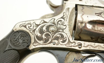 Antique Factory Engraved S&W .38 DA 3rd Model Revolver with Letter - Image 4 of 15
