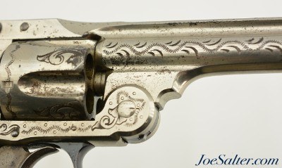 Antique Factory Engraved S&W .38 DA 3rd Model Revolver with Letter - Image 5 of 15