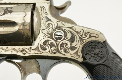 Antique Factory Engraved S&W .38 DA 3rd Model Revolver with Letter - Image 9 of 15