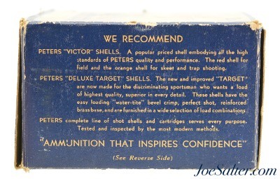 Vintage Peters High Velocity 12ga. 2 ¾" #4 shot Full Box 25rnds - Image 3 of 7