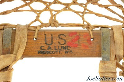 WWII US Military Snowshoes Bear Paw Snowcraft Inc. C.A. Lund Company - Image 5 of 12