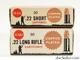 Sears Copper Plated 22 LR & 22 Short Ammo 1962 Series Full Collector Boxes - Image 4 of 5