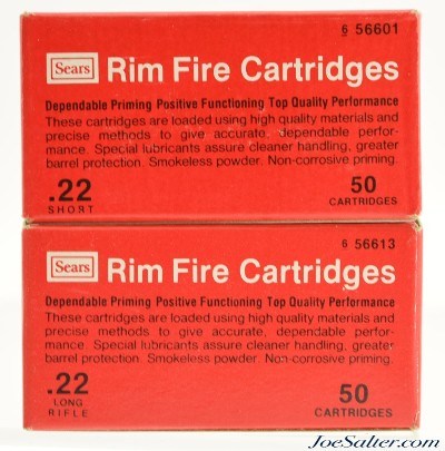 Sears Xtra Range 22 LR & 22 Short Ammo "Red & White" 1979 Last Issue - Image 5 of 5