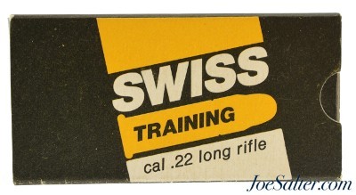 Full Box Swiss Training 22 LR Ammo 1980's Late Issue Thun Full Box - Image 1 of 5