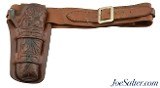 Vintage H.H. Heiser Single Action Double Loop Open Top Holster with Belt - Image 1 of 8