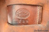 Vintage H.H. Heiser Single Action Double Loop Open Top Holster with Belt - Image 4 of 8