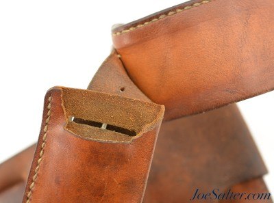Vintage H.H. Heiser Single Action Double Loop Open Top Holster with Belt - Image 7 of 8