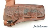 Vintage H.H. Heiser Single Action Double Loop Open Top Holster with Belt - Image 2 of 8