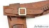 Vintage H.H. Heiser Single Action Double Loop Open Top Holster with Belt - Image 5 of 8