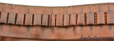 Vintage H.H. Heiser Single Action Double Loop Open Top Holster with Belt - Image 8 of 8