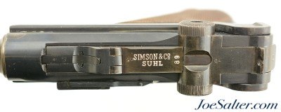 Very Rare WW2 German Police P.08 Luger Pistol by Simson & Co. - Image 11 of 15
