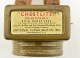 WWII "Chestlite" Adjustable Flashlight Universal Flashlight company - Image 2 of 6